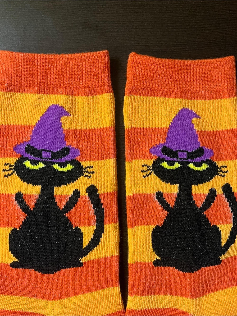 Cat Gothic Halloween Witch Hats Socks